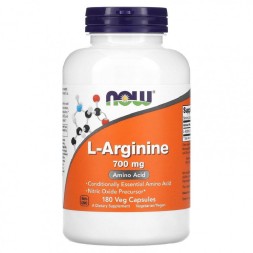 Донаторы оксида азота для пампинга NOW L-Arginine 700 mg  (180 vcaps)