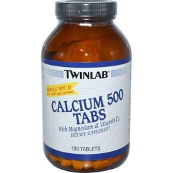 Комплексы витаминов и минералов Twinlab Calcium 500  (180 таб)