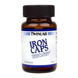 Комплексы витаминов и минералов Twinlab Iron  (100 капс)