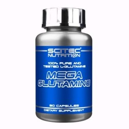 Аминокислоты в таблетках и капсулах Scitec Mega Glutamine  (90 капс)