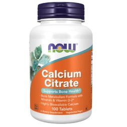 Минералы NOW Calcium Citrate  (100 таб)