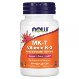 Комплексы витаминов и минералов NOW NOW MK-7 Vitamin K-2 100mcg 60 vcaps  (60 vcaps)