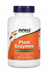 Препараты для пищеварения NOW Plant Enzymes   (240 vcaps)