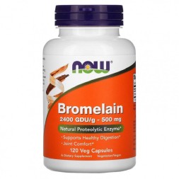 Специальные добавки NOW Bromelain 500 мг  (120 капс)