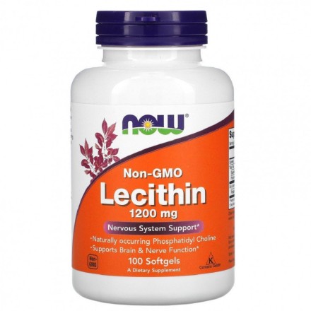 Лецитин NOW Lecithin 1200 мг  (100 капс)